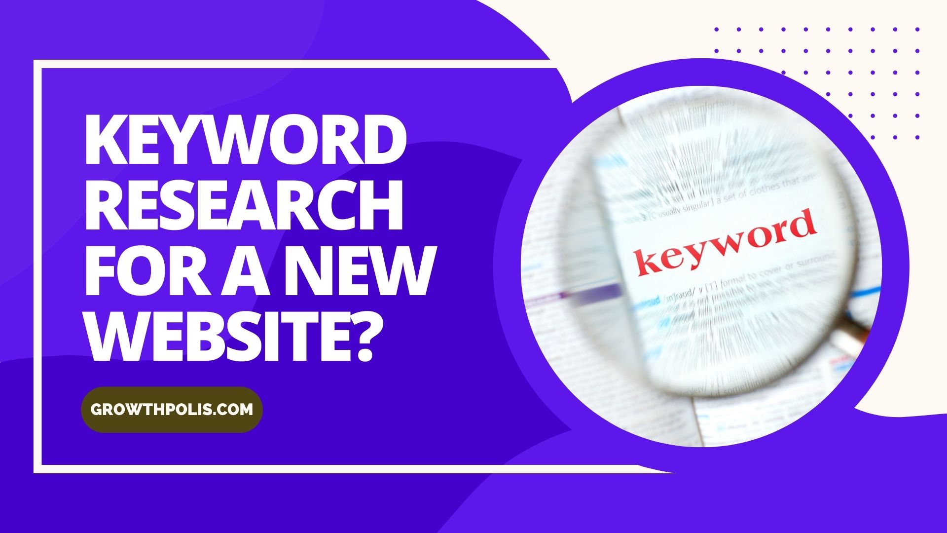 How to do Keyword Research for a New Website?