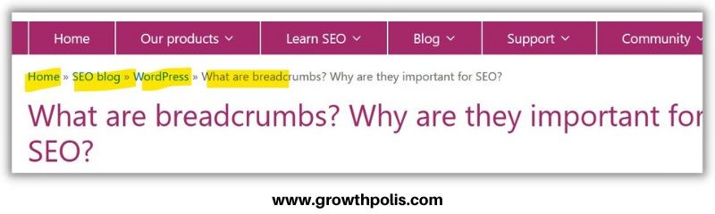 Shopify Breadcrumbs