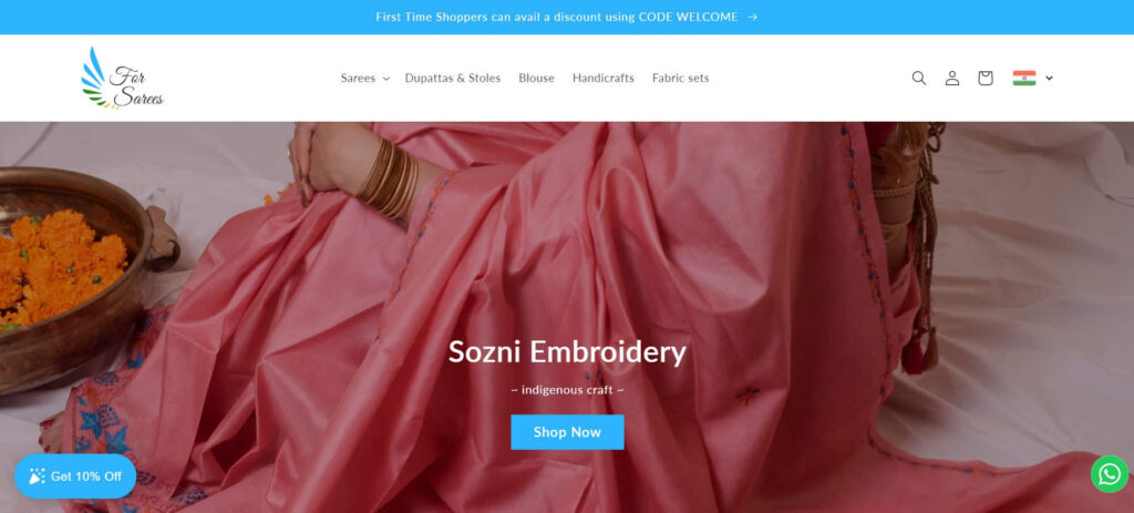 Forsarees Shopify Store Front