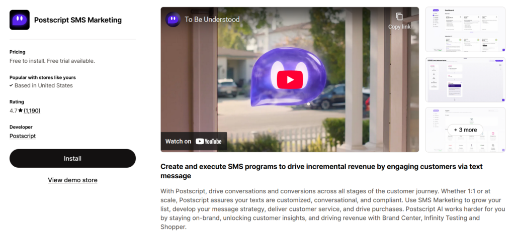 Postscript SMS Marketing