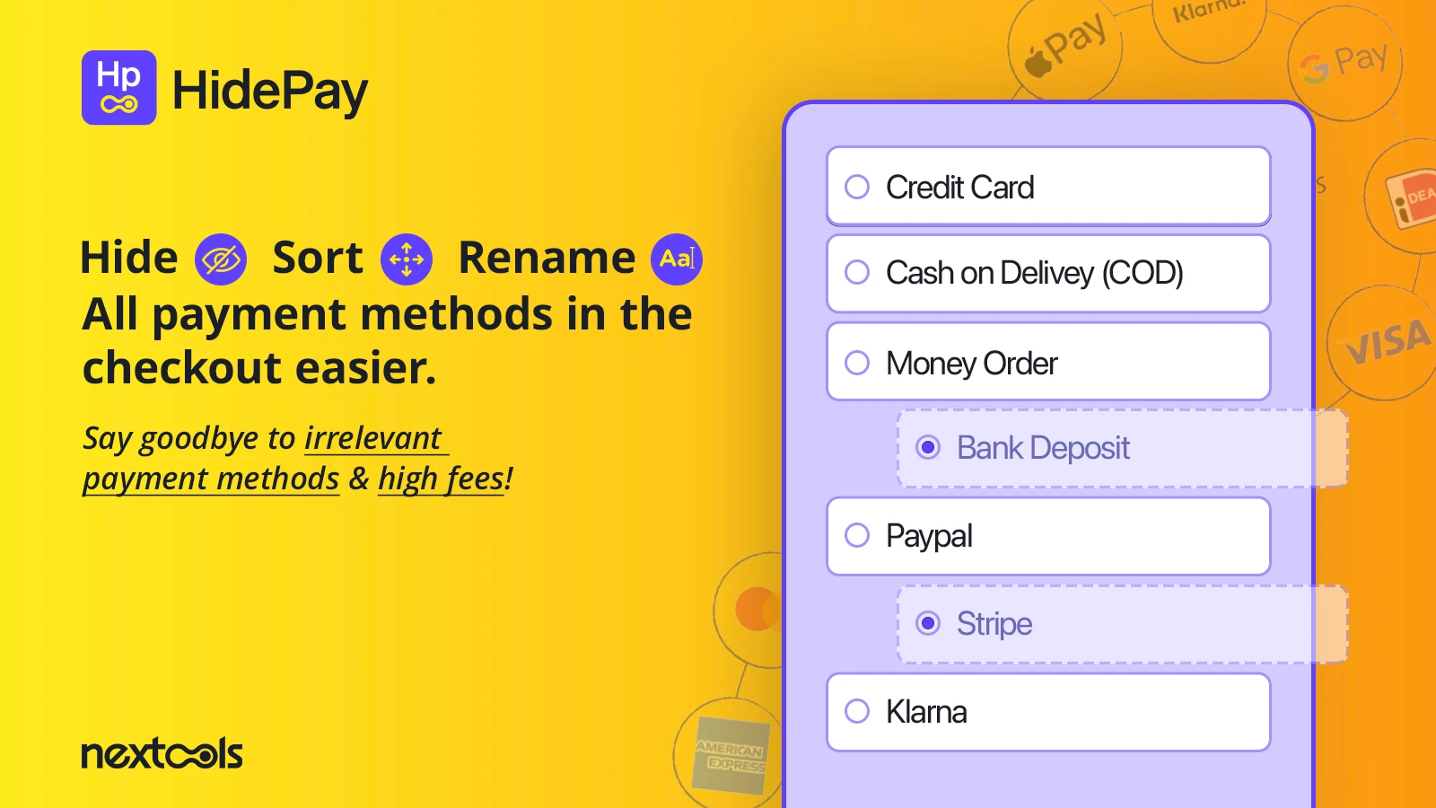 HidePay App HidePay Shopify App