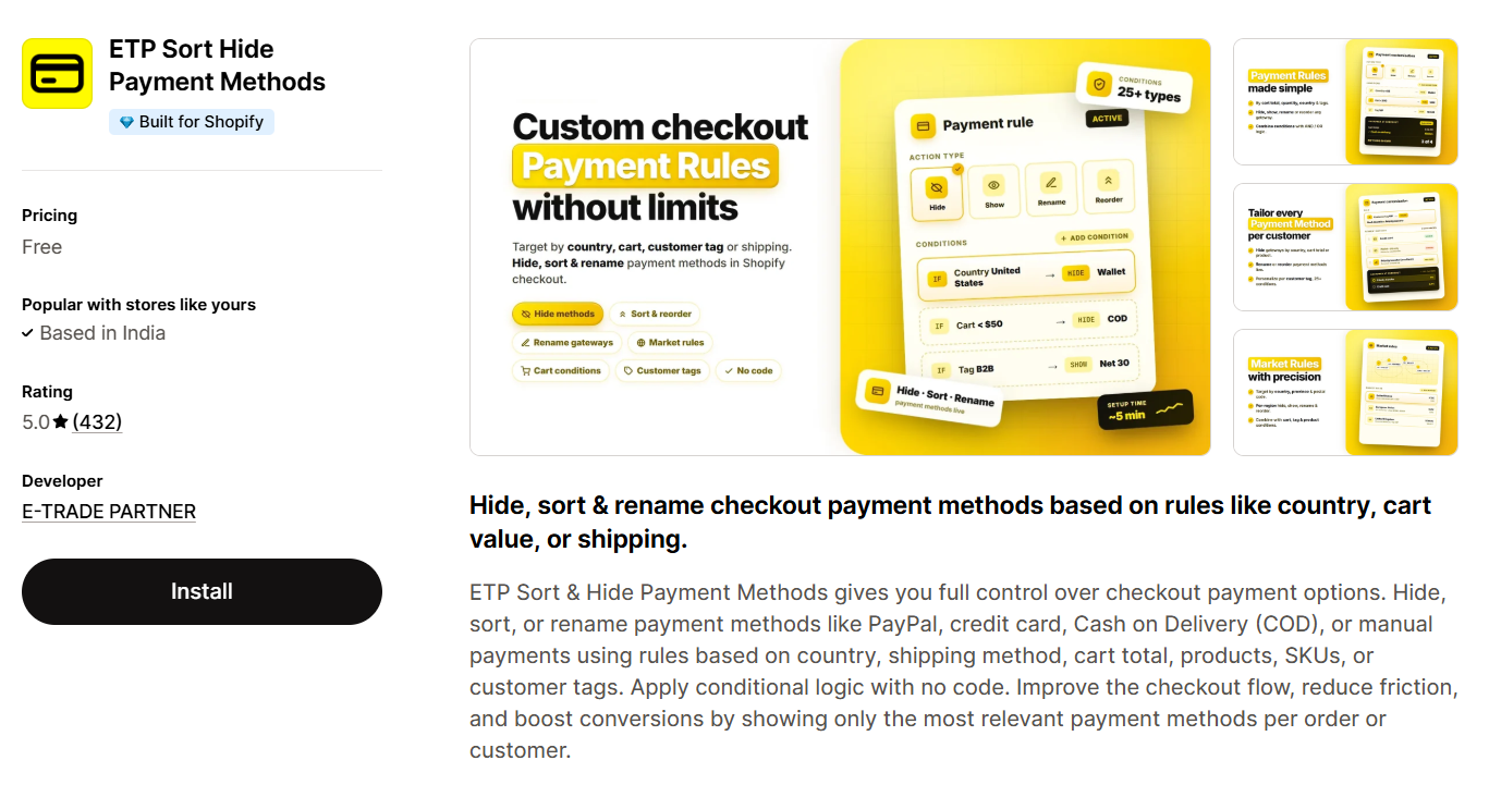 ETP Sort Hide Payment Methods ETP Sort Hide Payment Methods