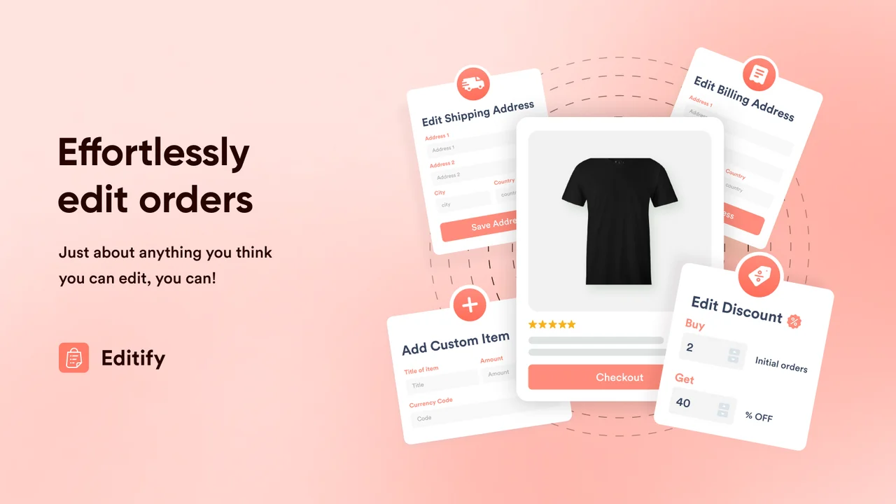 Editify Order Editing & Upsell 