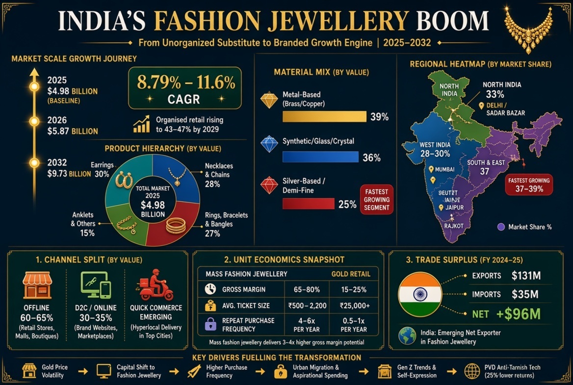 Indian Fashion Jewellery Market Size Artificial Jewellery Market Size in India