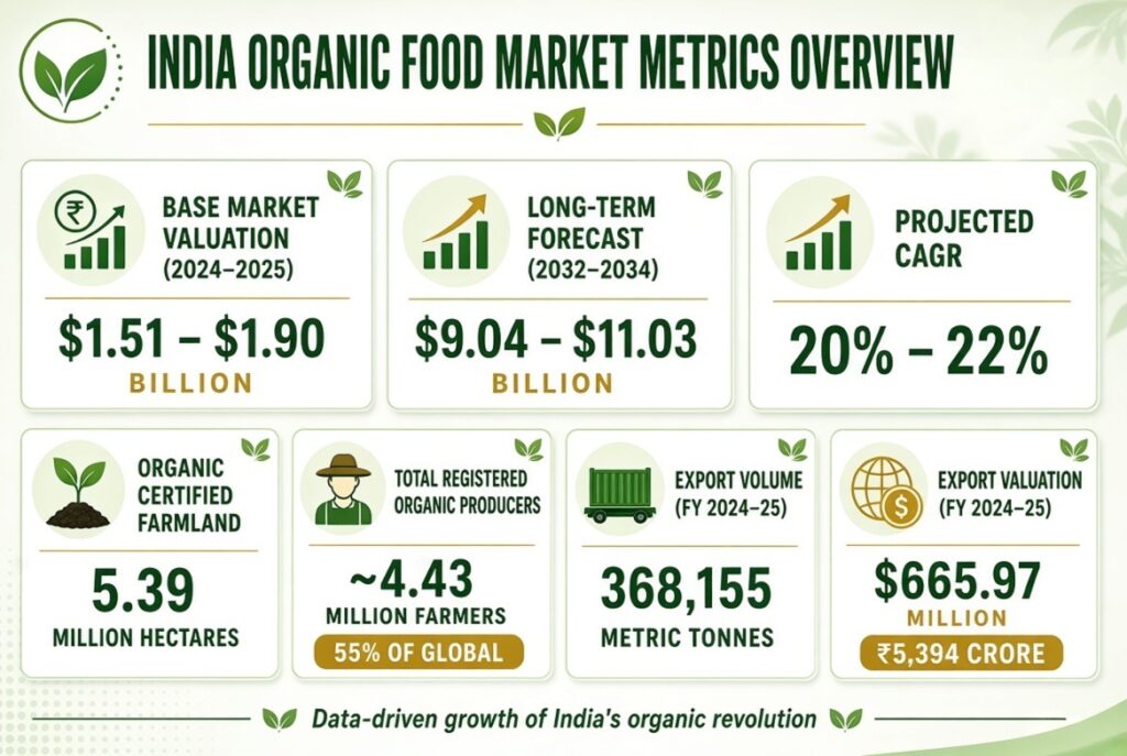 Organic Food Market Metrics India Organic Food Market Metrics India